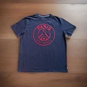 Men's Paris Saint-Germain PSG Navy Blue T-Shirt - Size XL